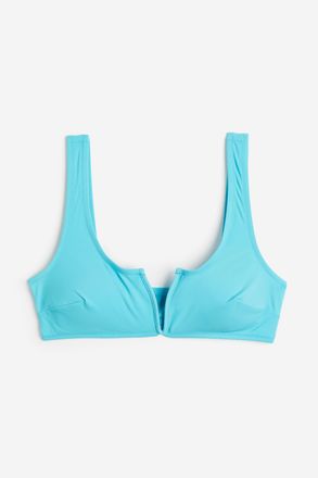 H&M Wattiertes Bikinitop - T&uuml;rkis