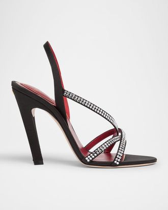 Valentino Garavani Dans Le Foyer Embellished Slingback Sandals