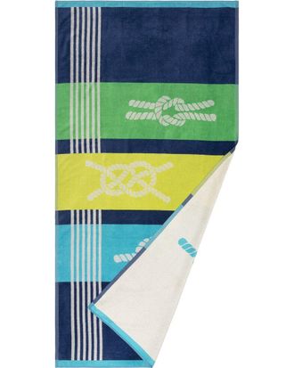 Superior Marine Knots Oversized Absorbent Lightweight Beach Cotton Towel