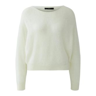 Oui Ronde hals gebreide kleding - Dames - Ronde hals truien - Beige - XL - Wol - Truien & Vesten