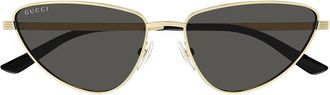 Gucci Sunglasses Gg1879 S 001 Gold/Grey Women