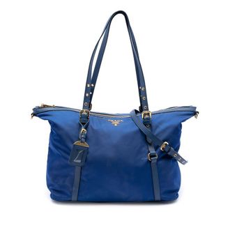 Prada Pre-owned Prada Saffiano Trimmed Tessuto Satchel Ladies BIJB04PXEA4CPG6A