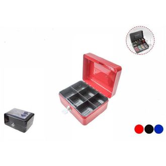 Trade Shop Trade Shop - Cassetta Sicurezza In Metallo Porta Valori Soldi Monete Serratura Chiave 54916