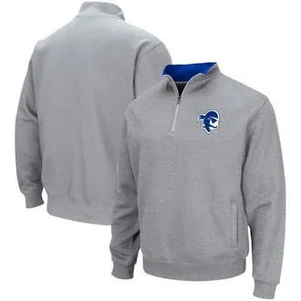 Colosseum Mens Colosseum Heathered Gray Seton Hall Pirates Tortugas Team Logo Quarter-Zip Jacket in Heather Gray at Nordstrom, Size Small