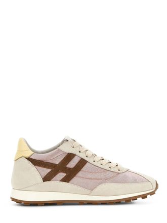 Hogan Low-Top Sneakers with Suede Overlays and Distinctive Accents