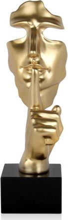 ADM Design-Skulptur Abstraktes Männergesicht - Gold