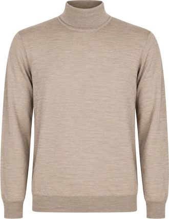Fedeli Maglione Dolcevita - - Knitwear - Uomo - Beige - 2XL