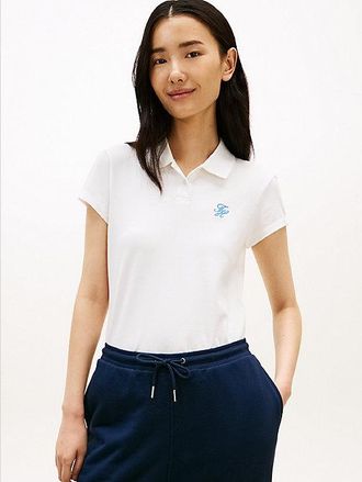 Tommy Hilfiger 1985 Slim Fit Logo Embroidery Polo Shirt