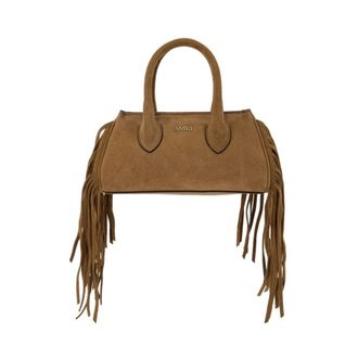 Amiri Bolso de Hombro Micro Honey con Flecos - Bags - Mujer - Marr&oacute;n - ONE SIZE