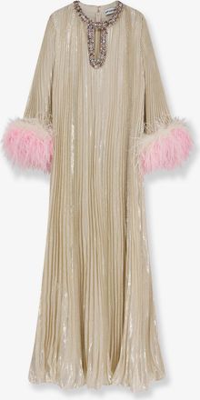 Self Portrait Vestito lungo in seta e fibra metallica - SELF PORTRAIT - gender_Woman