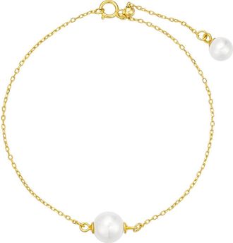 Untamed Petals Abigail Pearl Bracelet in Gold at Nordstrom