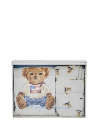 Polo Ralph Lauren Unisex Baby Onesie Set White Cotton Tracksuit Sets
