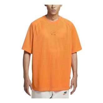 Nike air Oversized Short Sleeve Top Orange DX0157-885