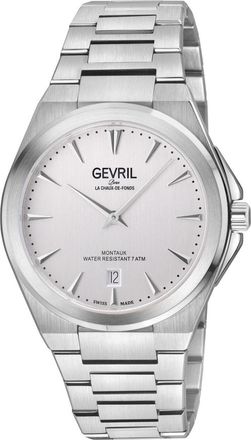 Gevril Group Montauk Quartz White Dial Mens Watch 49901B