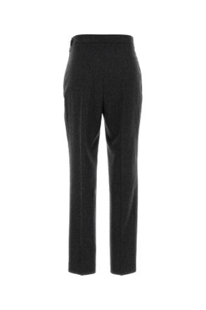 Jil Sander Womens Dark Grey Wool Pant 013 Exterior: Pantaloni Trousers