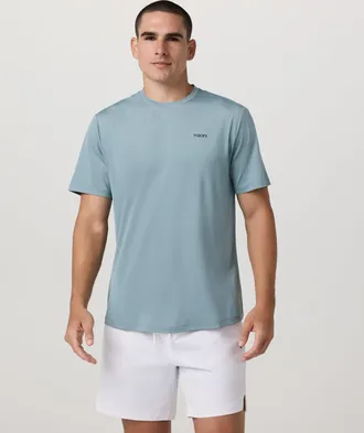 Vuori Clothing Short Sleeve Viewpoint Performance T-Shirt 2.0 | Thyme | XS, Size Extra Small