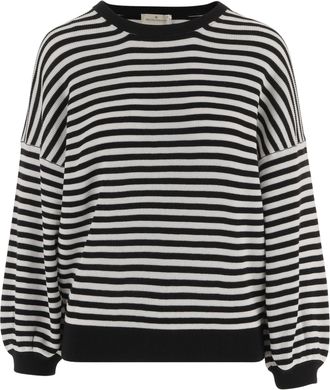 Bruno Manetti Cotton Striped Knit Top