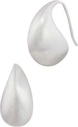 Savvy Cie Jewels Baby Teardrop Threader Earrings in White Gold at Nordstrom Rack