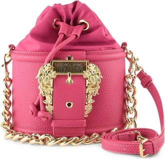 Versace Jeans Couture Bucket Bags, female, Pink, ONE SIZE, Stylish Bucket Bag with Drawstring Closure