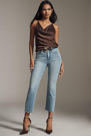 Good American Soft Tech Good Legs Mid-Rise Straight Jeans