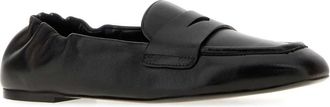 Stuart Weitzman Womens Black Leather Bryant Loafers Mocassini