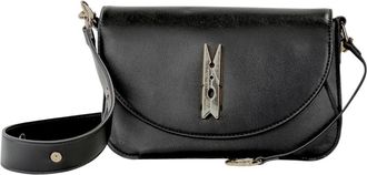 Love Moschino Tassen, Dames, Zwart, ONE Size, Leer, Kleine Crossbody Tas
