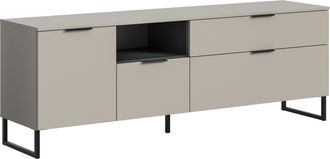 Inosign Lowboard »ADIO, Breite 185 cm, 2 Klappen, 1 Schubkasten, 1 Tür, mit Metall-Kufen« 1 Stk. tlg. Sideboard, Kommode, TV-Schrank, Schrank, Wohnzimmerschra