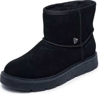 Skechers Womens Keepsakes Cozy Shorty Hands Free Slip-ins Snow Boot, Black/Black, 6 UK