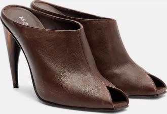 Alexander McQueen Mules de piel