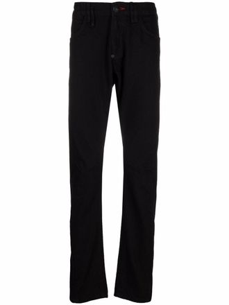 Philipp Plein Milano-cut straight-leg jeans - men - Cotton/Polyester/Cotton - 33 - Black
