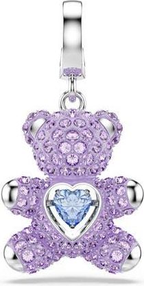Swarovski Idyllia Crystal Teddy Bear Charm in Purple at Nordstrom