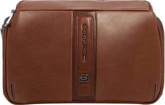 Piquadro Tassen, Heren, Bruin, ONE Size, Leer, Rfid Leren Crossbody Tas voor i Pad mini