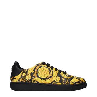 Versace Zwarte Leren Chunky Sneakers
