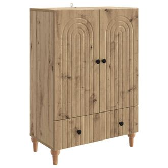 vidaXL Aparador Roble Artisan 66 X 34,5 X 95 Cm Madera De Ingenier&iacute;a Vidaxl