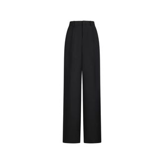 Celine Straight Trousers, female, Black, 2XS, Pleated Trousers