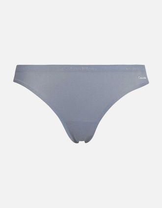 Calvin Klein Womens Perfectly Fit Flex Thong, Cinder - Grey - Size: 10