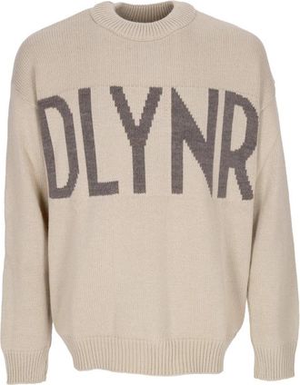 Dolly Noire Moonbeam Beige Crew-neck Sweater - Heren - Ronde hals truien - Beige - XL - Leer - Truien & Vesten
