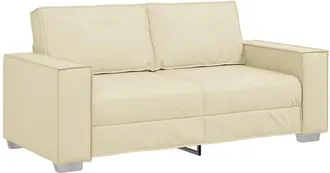vidaXL Vidaxl - Loveseat Sofa 180 cm with Cushion Cream Faux leather