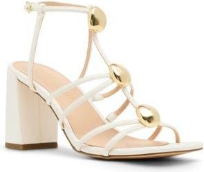 Madden Girl Laylaa Faux Leather Strappy Sandal in White Paris at Nordstrom Rack, Size 9.5