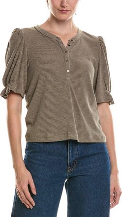 Michael Stars Jayden Ribbed Henley Femme Top