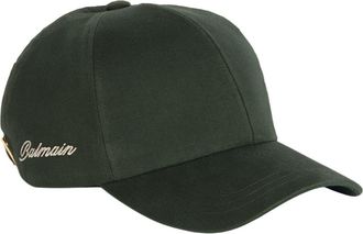Balmain Washed Cotton Cap in Khaki at Nordstrom