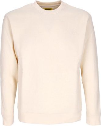 Market Reli&euml;fprint Crewneck Sweatshirt Fleece - Heren - Sweatshirts - Beige - L - Katoen - Hoodies & sweatvesten