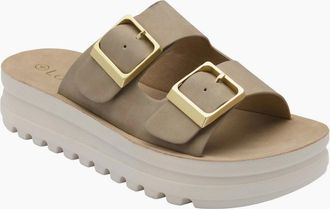 Lotus Womens Volos Womens Flatform Sandals - Tan - Size: 8
