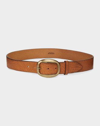 Isabel Marant Dara Large Buckle Leather Belt