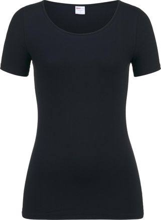 Isa Kurzarmshirt ISA BODYWEAR Shirt kurzarm, Damen, Gr. XL, schwarz, Obermaterial: 88% Lyocell CLY. 12% Elasthan EL., Shirts Kurzarmshirt