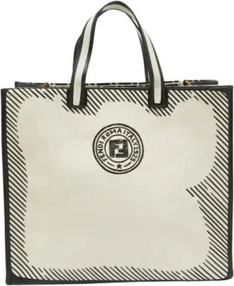 Fendi Pre-owned Tote Bags, female, White, Size: ONE SIZE Pre-owned Joshua Vides Tote