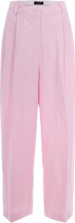 Fabiana Filippi Wide-Leg Trousers In Fluid Linen-Viscose Blend