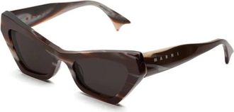 Marni Zelaryth Zonnebril - Dames - Zonnebrillen - Bruin - 58 MM - Accessoires