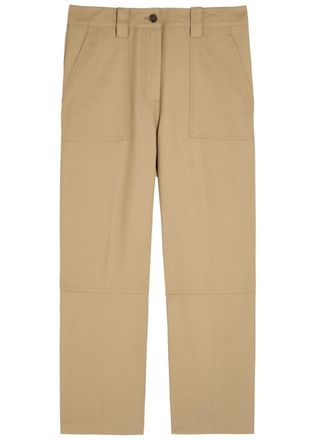 3.1 Phillip Lim Straight-leg Cotton-blend Utility Trousers - Sand - 10 (UK14 / L)