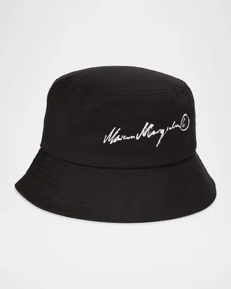 Maison Margiela Logo Cotton Bucket Hat